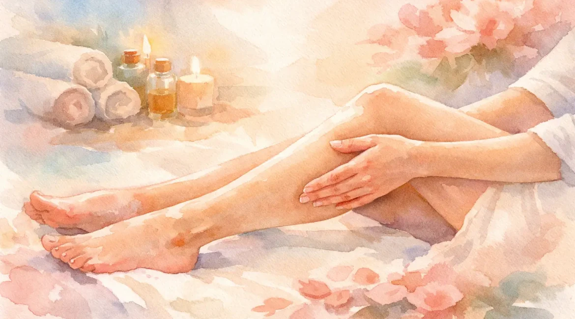 Como aliviar pernas cansadas com massagem